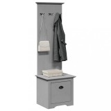 VidaXL Dulap de hol cu c&acirc;rlige &bdquo;BODO&rdquo; gri 50x40x157 cm