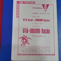 program UTA - Dinamo Bacau