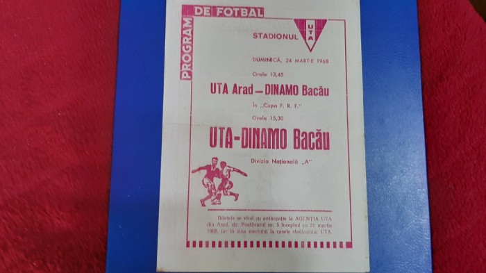 program UTA - Dinamo Bacau