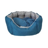 CULCUS TEXTIL PENTRU CAINI SI PISICI ORIONE XL GREY-BLUE 100x77x23 CM