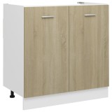 Dulap inferior de chiuvetă, stejar Sonoma, 80x46x81,5 cm, lemn