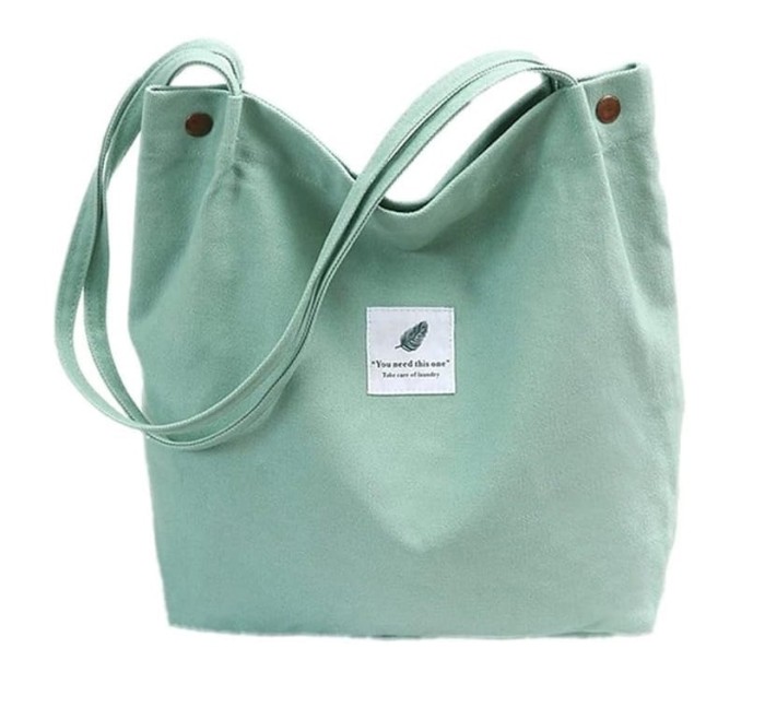Geanta de umar pentru femei Oukesin, 32 x 26 x 12 cm, verde - RESIGILAT