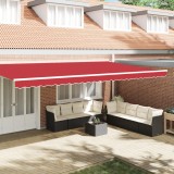 VidaXL Valanță pentru Marchiză pentru Cadru de 6 m Roșu 5.8x0.2 m