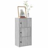 VidaXL Bibliotecă, gri sonoma, 40x24x77 cm, lemn prelucrat 860369