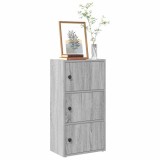 VidaXL Bibliotecă, gri sonoma, 40x24x77 cm, lemn prelucrat 860369