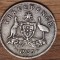 Australia - moneda argint sterling threepence - 3 pence 1935 -George V- superba!