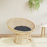 vidaXL Pernă rotundă, negru, &Oslash; 60x11cm, țesătură Oxford, model carouri 361956