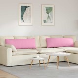 vidaXL Perne pentru canapea 2 pcs Roz 120 x 40 cm țesătură 42013797