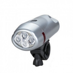 Lanterna cu led-uri pentru ghidon bicicleta Strend Pro HS-6003, baterii 3xAAA