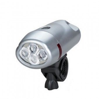 Lanterna cu led-uri pentru ghidon bicicleta Strend Pro HS-6003, baterii 3xAAA foto