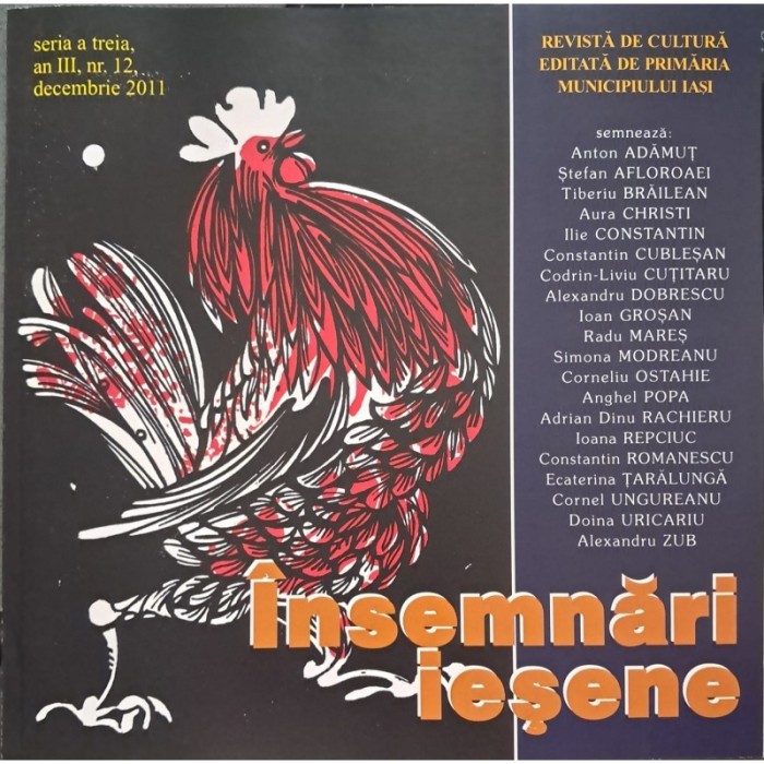 colectiv - Insemnari iesene. Seria a treia. An.III, Nr.12, Decembrie