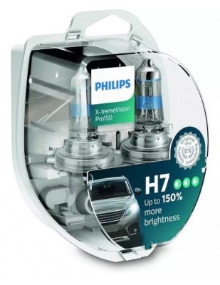Set 2 becuri auto H7 Philips X-TREME VISION PRO +150% 12V 55W foto