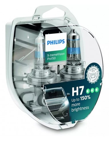 Set 2 becuri auto H7 Philips X-TREME VISION PRO +150% 12V 55W