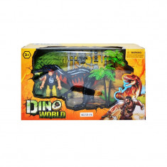 Set de joaca lumea dinozaurilor, figurine, dinozaur si alte accesorii de jucarie pentru copii foto