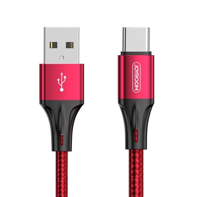 Cablu Date &amp;amp; Incarcare Tip C 3A (Rosu) 1.5 MetrI Joyroom S-1530N1 foto