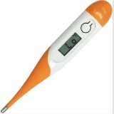 Termometru digital cu varf flexibil Adoric, rectal/oral, alb/portocaliu, 12,4 cm