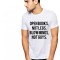 Tricou alb barbati, Open Books - XL