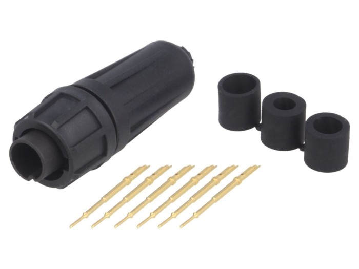 Conector circular tată 6 pini, IP68