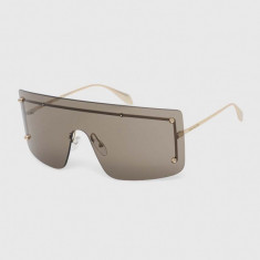 Alexander McQueen ochelari de soare culoarea auriu