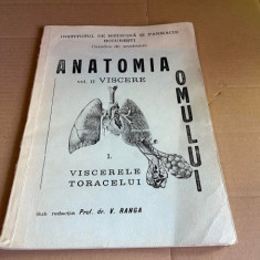 V. Ranga Anatomia Omului Vol Ii Viscere 1. Viscerele toracelui 1979-1980