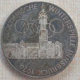 (A640) MONEDA DIN ARGINT AUSTRIA - 100 SCHILLING 1976, J.O. INNSBRUCK, PROOF