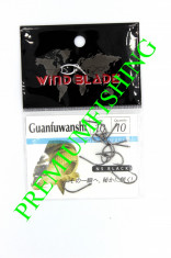 Pachet 10 Carlige NS Black Wind Blade Pentru Crap Model Guanfuwanshi Numaru 10 foto