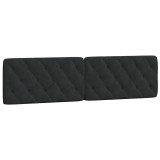Cumpara ieftin Perna tablie de pat, negru, 200 cm, catifea