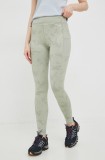 Columbia leggins sport Windgates femei, culoarea verde, modelator