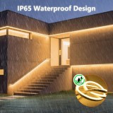 Cumpara ieftin Banda LED Neon 10m SUCIKORIO, IP65 Waterproof, 220V Conexiune Directa, Flexibila, Silicone, Alb Cald 3000K