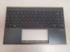 Carcasa superioara cu tastatura palmrest Laptop, Asus, ZenBook 13 UX325UA, UX325UAZ, 90NB0VQ1-R31UI0, iluminata, layout US foto