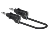 Cablu măsurare 60VDC 30VAC 36A 4mm negru ELECTRO-PJP cu soclu axial