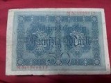 Bancnota 50 DEUTSCHE MARK 1914,Berlin 5 August 1914,bancnota Germania veche