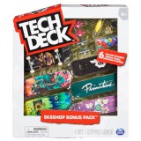 Set 6 mini placi skateboard, Tech Deck, Bonus Pack, 20136706