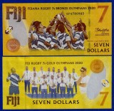 !!! RARR : FIJI - 7 DOLARI (2022) , COMM. - P 122.2 - UNC / POLIMER / SERIA FIJ000782 // NU TRIMIT PRIN CURIER