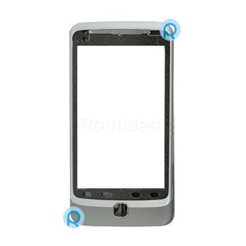 Copertă frontală HTC Desire Z Ramă argintie