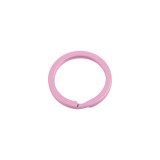 Inel metalic lacuit pentru chei Crisalida, diametru 30 mm, Roz deschis
