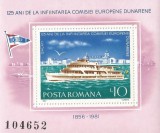 Rom&acirc;nia, LP 1026/1981, 125 de ani Comisia Europeneană Dunăreană, col. dant., MNH, Nestampilat