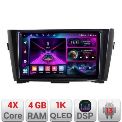 Navigatie Nissan Qashqai A-353 4+64 InCell Display 1K Android Waze USB Navigatie Internet Youtube Radio CarStore Technology foto