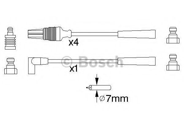 Set fise bujii PEUGEOT 106 I (1A, 1C) (1991 - 1996) BOSCH 0 986 356 889