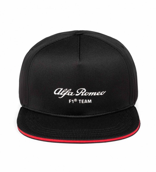 Alfa Romeo Racing șapcă flat official black F1 Team 2023 - Dospěl&aacute; univerz&aacute;ln&iacute;