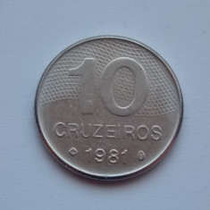 10 CRUZEIROS 1981 BRAZILIA