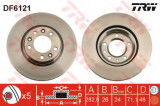 Disc frana PEUGEOT 407 (6D) (2004 - 2016) TRW DF6121
