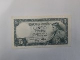 Spania 5 Pesetas 1954 Noua