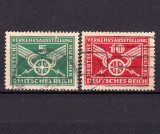 ✅ (S44) Germania Reich 1925 &quot; Expozitia transporturilor - Munchen &quot; serie Michel 370/371 , cota 20 Euro , stampilata, Stampilat