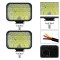 Set 2 proiectoare 21LED, 12/24V, 126W/set, 6000K, IP67