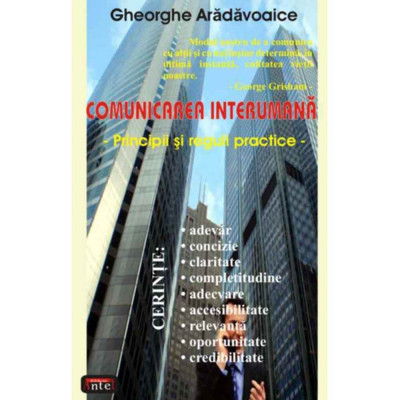 Comunicarea interumana - Gheorghe Aradavoaice foto