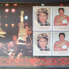 St.Vincent 1985 Michael Jackson colita, Mi.bl29, mnh