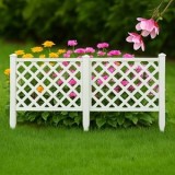Garduri de Plastic Alb pentru Flori și Balcon - Dimensiune 60x37cm, CMCLASS