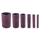 Cumpara ieftin Set cilindri de slefuire pentru masini de slefuit cu ax Scheppach 7903400708, O13-76 mm, granulatie K120, 6 piese