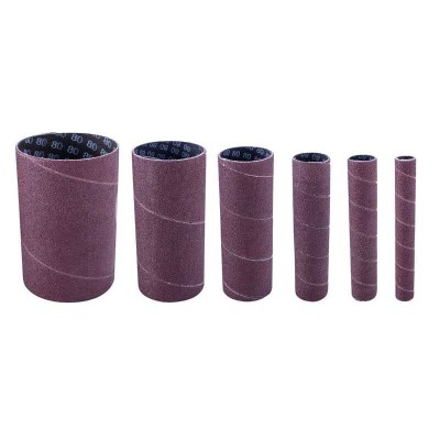 Set cilindri de slefuire pentru masini de slefuit cu ax Scheppach 7903400708, O13-76 mm, granulatie K120, 6 piese foto